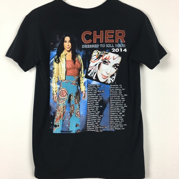 Cher Dressed To Kill Concert Tour 2014 T Shirt - Picture 4 of 5